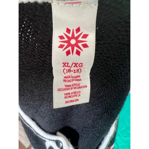 Owl I Want for Christmas Is You Sweater, Owl cardigan holiday Size XL - Picture 3 of 5